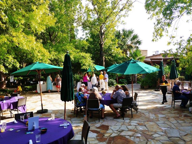 Outdoor Book Signing at Joe T Garcias Restaurant